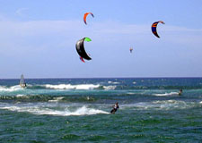 Kite-surfing in Witsand