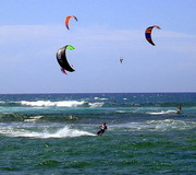 Kite surfing